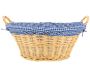 Corbeille à linge en osier clair - 21,90