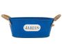 Corbeille ovale en métal coloré 25 cm - AUB-7127