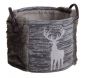 Corbeille de rangement ronde motif cerf (Lot de 3) - AUBRY GASPARD