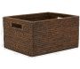 Panier de rangement en rotin antique - 94,90