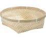 Corbeille ronde en bambou naturel