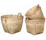 Paniers en bambou naturel (Lot de 3)