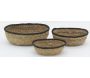 Corbeilles basses en jonc naturel (Lot de 3) - AUBRY GASPARD