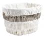 Corbeilles à linge en osier et doublure coton (Lot de 3) - AUBRY GASPARD