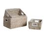 Corbeilles de rangement en jonc (Lot de 3)