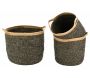 Corbeilles de rangement en jute naturelle et teintée