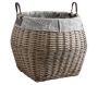 Corbeilles de rangement en osier gris (Lot de 2) - AUBRY GASPARD