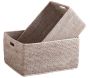 Corbeilles de rangement en rotin (Lot de 2)