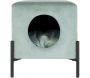 Couchette avec niche pour chat en velours - LEITMOTIV
