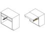 Coulisses pour table extensible et relevable Oplà Top - 529