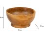 Coupe ronde en teck Butot 15 x 8 cm - MAU-0485