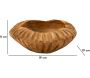 Coupe ronde en teck Geris - MAU-0484