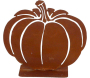 Courge décorative en métal rouillé
