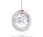 Couronne de porte cerf avec LEDs 55cm - AUBRY GASPARD