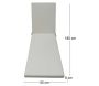 Coussin pour bain de soleil déhoussable Monte Carlo - JARDIN PRIVE