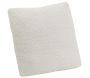 Coussin en coton bouclettes blanc 45 x 45