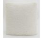 Coussin en coton bouclettes blanc 45 x 45 - AUBRY GASPARD