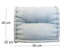 Coussin cale-rein en coton imprimé - 34,90
