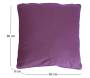 Coussin carré pour dossier de canapé 60 cm - 6