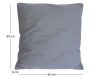 Coussin carré pour dossier de canapé 60 cm - 7