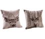 Coussin cerf en coton et polyester (Lot de 2)