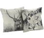 Coussin cerfs en coton (lot de 2) - AUBRY GASPARD