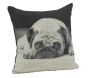 Coussin chien en coton Carlin Pug