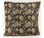 Coussin à fleurs marron - AUB-6033