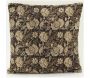 Coussin à fleurs marron - AUBRY GASPARD