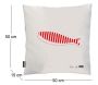 Coussin 100% coton 50 cm Poisson - LONA