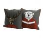 Coussin en coton Ski funny - AMADEUS