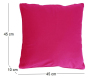 Coussin en coton coloré Salsa 45 cm - COT-0737