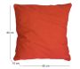 Coussin en coton coloré Salsa 60 cm - COT-0742