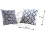 Coussin en coton déhoussable et garni - AUB-7140