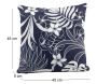 Coussin en coton imprimé 45 x 45 cm - COT-0975