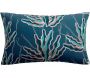Coussin extérieur imprimé Alga Indigo