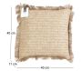 Coussin à franges en raphia 40 cm - 6