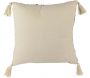 Coussin imprimé ethnique avec pompons 40 cm - CMP-2725