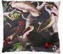 Coussin imprimé oiseaux 45 cm