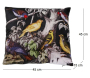 Coussin imprimé oiseaux sur branche 45 cm - 8,62