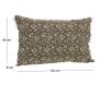 Coussin en lin à motifs Capucine 40 x 60 cm - AMA-4928