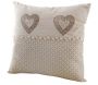 Coussins carrés coeur en coton et lin (Lot de 2) - 34,90
