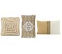 Coussins à motif en jute et coton blanc (Lot de 3) - 6