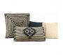 Coussins à motif en jute et coton (Lot de 3)