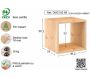 Cube de rangement en pin massif Dinamic - AST-0159