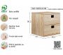 Cube de rangement en pin massif Dinamic - AST-0160