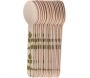 Couverts en bois 100% compostable Herbe