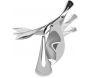 Décapsuleur oiseau design en métal chromé Tipsy - 31,90