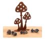 Décor champignons sur pied en métal vieilli - AUBRY GASPARD