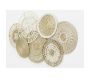 Décor mural 7 disques en jute et coton naturels - 49,90